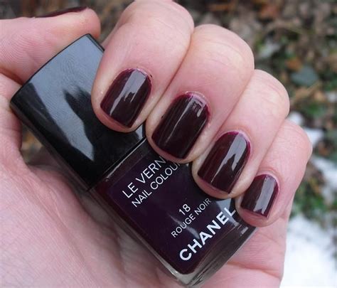 chanel le vernis rouge noir review|chanel rouge noir nail lacquer.